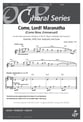 Come Lord Maranatha SATB choral sheet music cover